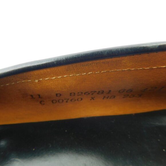 COLE HAAN Black Woven Leather Tassel Slip-on Loafers 11